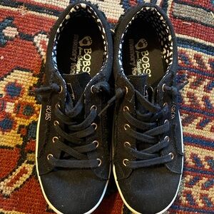 Skechers BOBS Black Canvas Sneakers